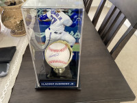 Vladamir Guerrero Jr signed baseball with authentic case 
