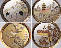 Japanese Floral Calendar Chokin Plate Vintage: 1st to 4th Issues