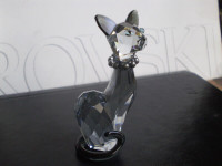Swarovski Crystal Figurine - " Ines " - Siamese Cat #0995008 -