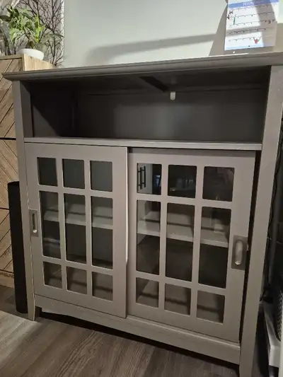 Grey Sliding Door Cabinet, View more