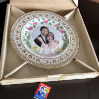 Prince Charles & Princess Diana, Prince William plate & matches