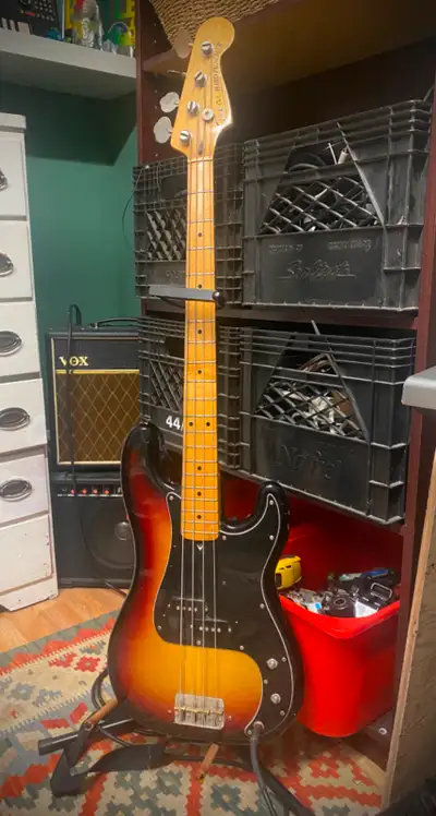 Tokai Hard Puncher Bass Sunburst 1982-84 P-bass copy Japan made, View more