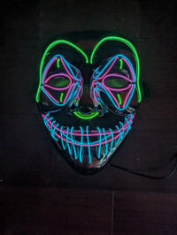 2 LED Light up Masks