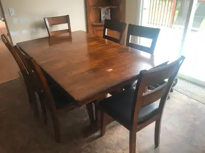 Large, Heavy Dinner Table. 4' x 6' & Expands to 4' x 10', View more