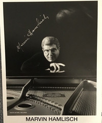 Marvin Hamlish Autographed 8x10 Photo & Index Card