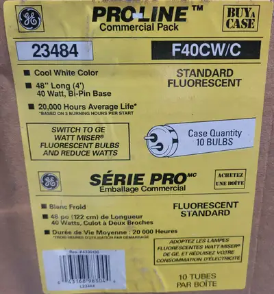 Pro-Line Commercial pack standard fluorescent bulbs. PLEASE read the ad carefully My name - My name...
