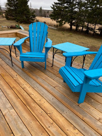 Adirondack chairs and tables