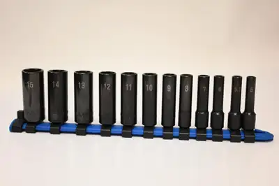 Matco Tools Socket Set 12pc 1/4" Drive Deep Metric Non Slip USED, View more