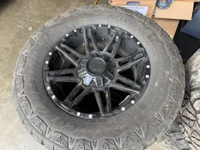 Rims and tires for 20 1516 Chevy Silverado 1500 like you call 705-920-6922 thank you