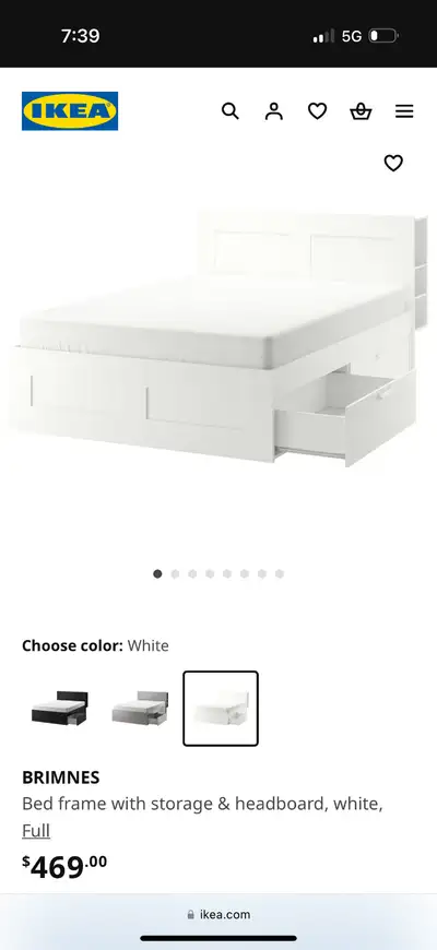 FULL/DOUBLE Bed Frame with Storage Drawers - Excellent Condition Selling a stylish full/double bed f...
