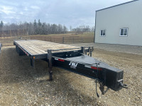 2018 34’ pintle hitch equipment trailer 