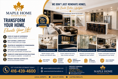 Maple Home Renovation, Toronto’s Trusted Home Renovation Experts, View more