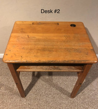 Vintage Elementary School Desks - MOYER