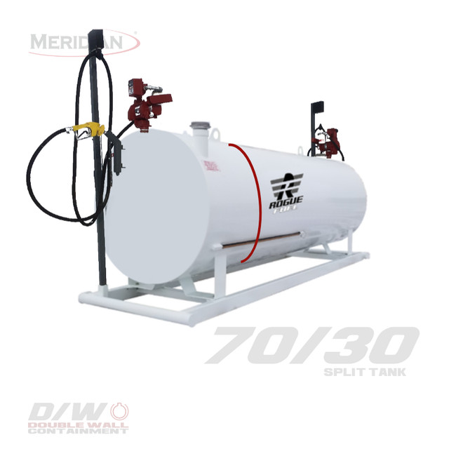 4,595 Litre/ 1000 Gallon Double Wall 70/30 Split Fuel Tank Pkg. in Other in Calgary - Image 2