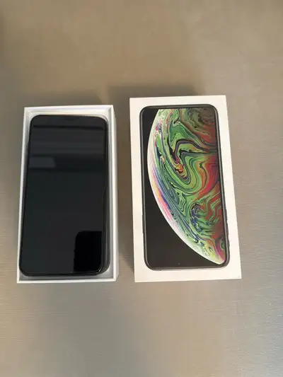 iPhone XS Max 64GB in Perfect condition with screen protector and case. Comes with two 5 foot chargi...