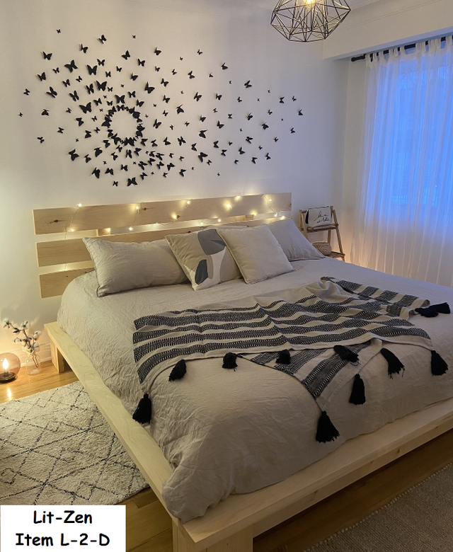 Lit en bois. in Beds & Mattresses in City of Montréal - Image 7