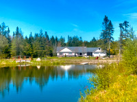 Exclusive custom home, shop and three ponds on 10 + acres.