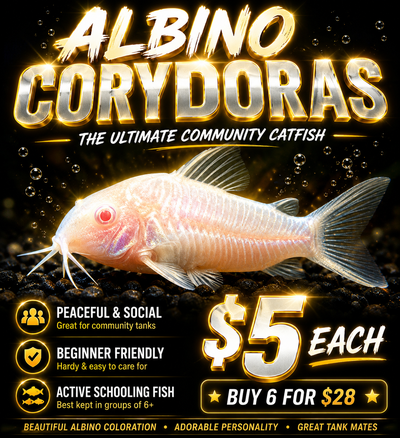 Albino Corydoras Catfish – Locally Bred in Windsor, Ontario!, View more