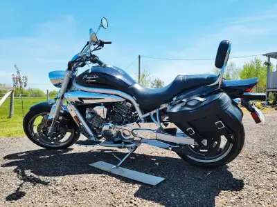 Nice bike with low mileage, low seat height for the vertically challenged ;) sporty look, sorry not...