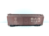 HO Train Bangor & Aroostook B&A 40' Box Car #4194