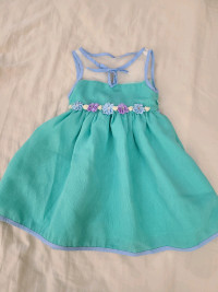 Formal dress for 1 year old girl (Greenish Color)