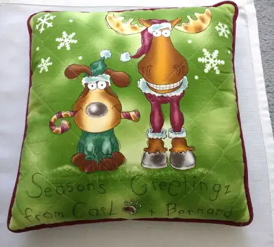 Handmade Christmas Cushion, View more