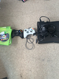 Xbox 360 With Games and 1 controller