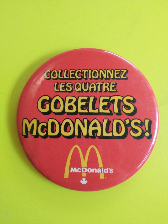 Macaron de McDonald's  dans Art et objets de collection  à Laval/Rive Nord