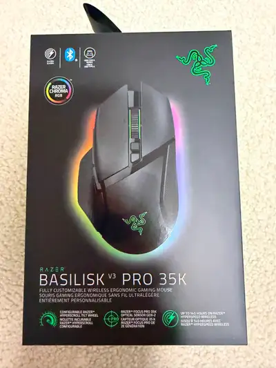 Razer Basilisk V3 Pro 35K - NEW Wireless Gaming Mouse, View more