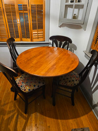 Full Hardwood Kitchen Table and 4 Chairs.
