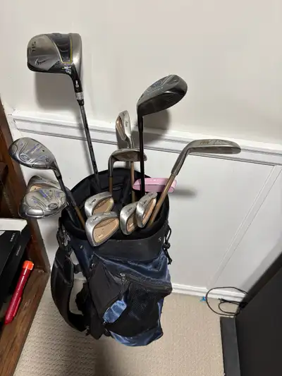Full set of women’s right handed golf clubs and bag , View more
