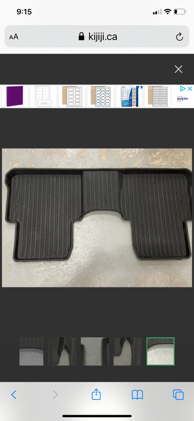 Honda CR-V winter mat. 3 pieces, looks new , rarely used.It's fit in Honda CR-V 2023 to 2026 models....