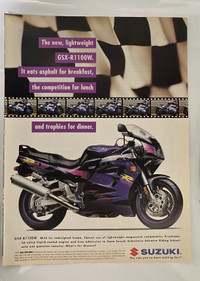 1995 Suzuki GSX-R1100W Original Ad