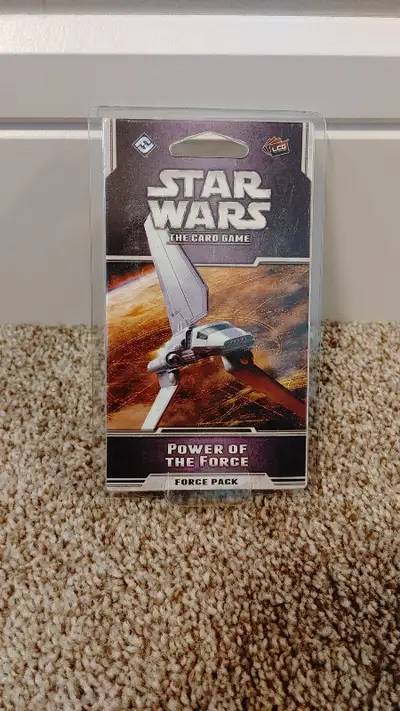 New and sealed Fantasy Force Games Star Wars LCG Force Pack #5 - Power of the Force. Please see phot...