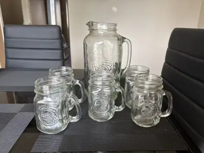 Mason Jar: Pitcher & Glasses, View more