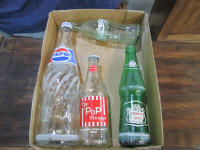 Lot of 3 Soft Drink glass bottles soda pop