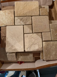 Tiles - Quartzite - Natural Stone - Ivory and Beige