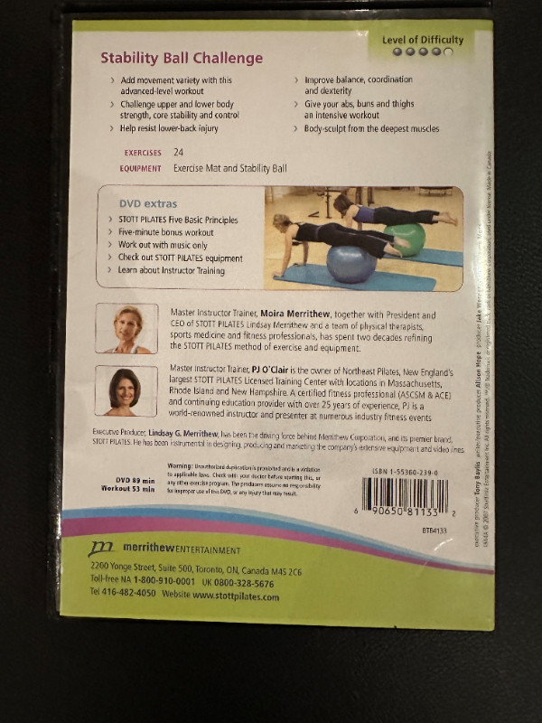 DVD Balle d'équilibre fitness pour perdre du poids dans CD, DVD et Blu-ray  à Longueuil/Rive Sud - Image 2