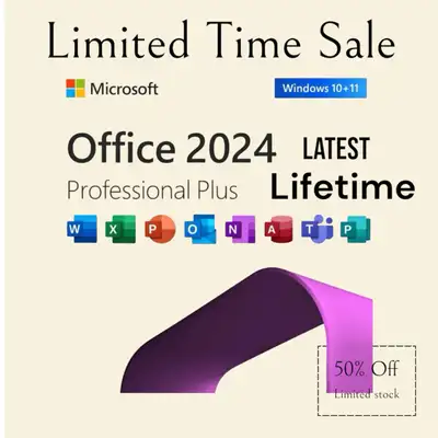 Latest MS 2021 Office & 2024 Lifetime For Mac & Win, View more