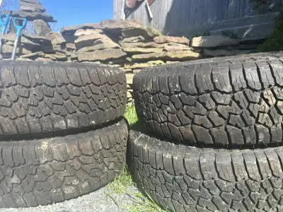 Two sets of winter tires and rims $600.00 each set - 1. All terrain winter Faulken wild Peek AT 3 ti...