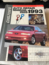 CHILTON 1989 -1993 AUTO REPAIR MANUAL FOR DOMESTIC MODELS #M1185