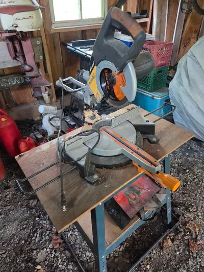 miter saw and table saw, View more