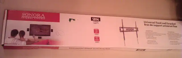40" Plus Sonora SB Series Tv Mount SB96 NEW IN BOX in Video & TV Accessories in City of Toronto - Image 3