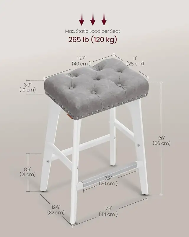 Saddle Counter Height Bar Stools, 26-Inch Backless Kitchen Stool in Chairs & Recliners in Markham / York Region - Image 3