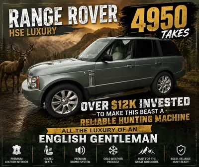 2002 RANGE ROVER HSE – $4,950 TAKES IT! Over $12,000 Invested to Make This Beast Reliable. Luxury of...