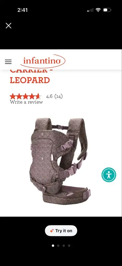 Infantino Carrier - Leopard, View more