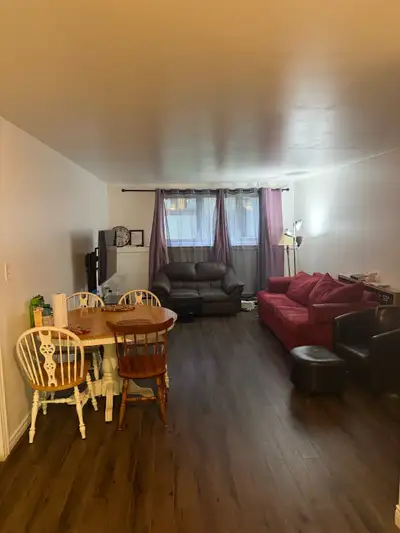 Bright and quiet two bedroom apartment in downtown; One parking included; Heat and hot water include...