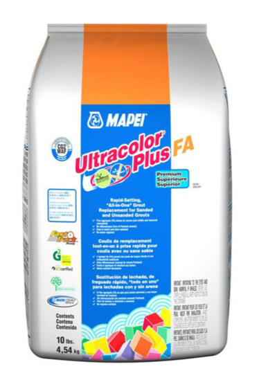 Ceramic Tile Adhesive + Mapei Grout Avalanche, View more