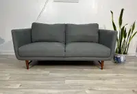 GREY LOVESEAT - DELIVERY AVAILABLE