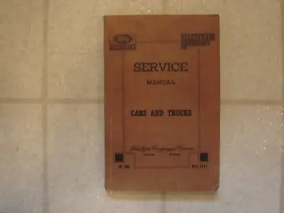 Ford Motor Company of Canada Service Manual, May 1947. Nice shape.